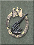 FlaK Gunner Badge, Silver