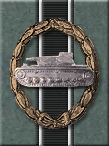 Tank Destruction Badge, Silver