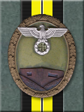 Combat Cap Badge, Silver